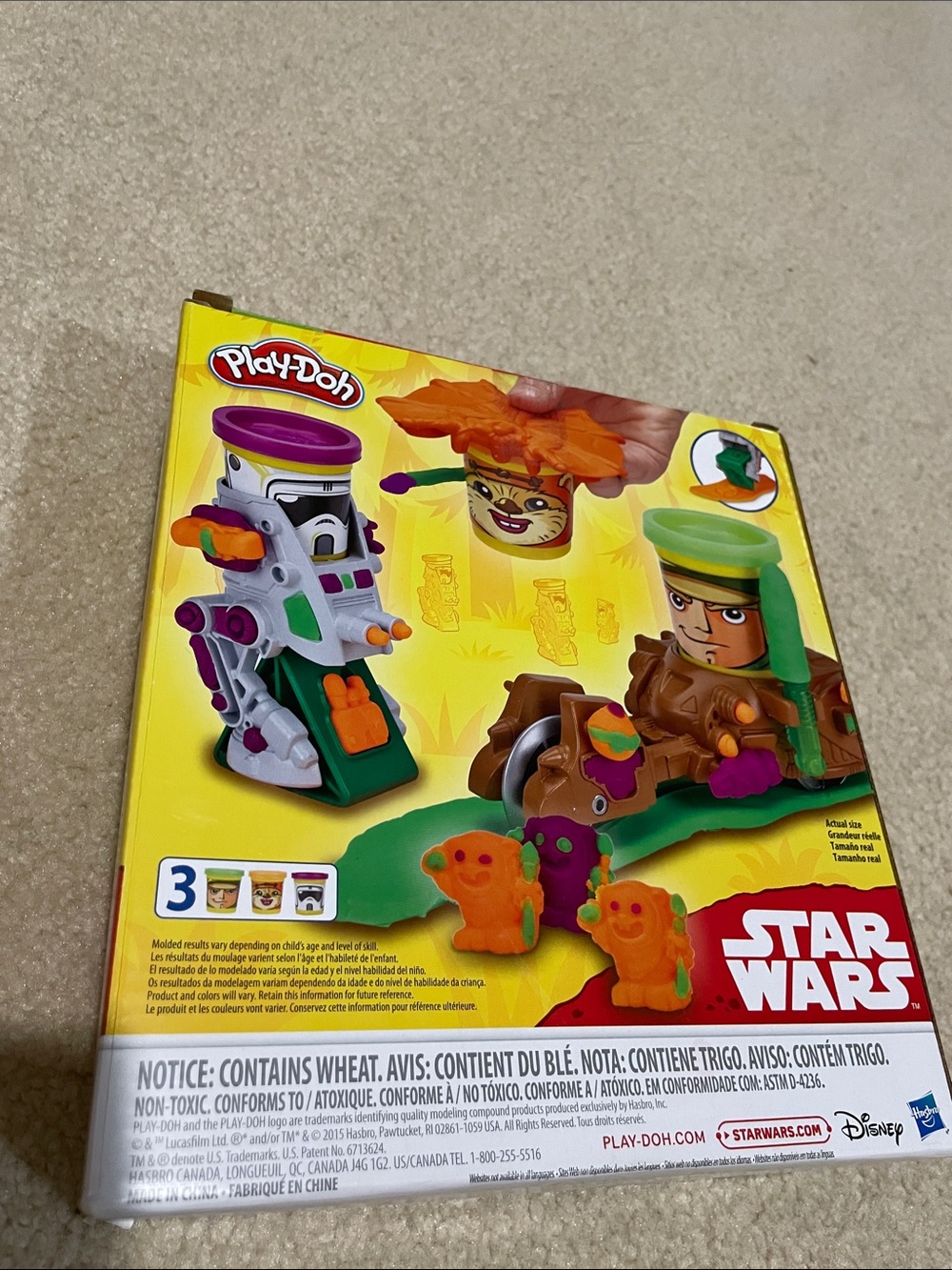 Star Wars Play-Doh Set Can-Heads Mission on Endor